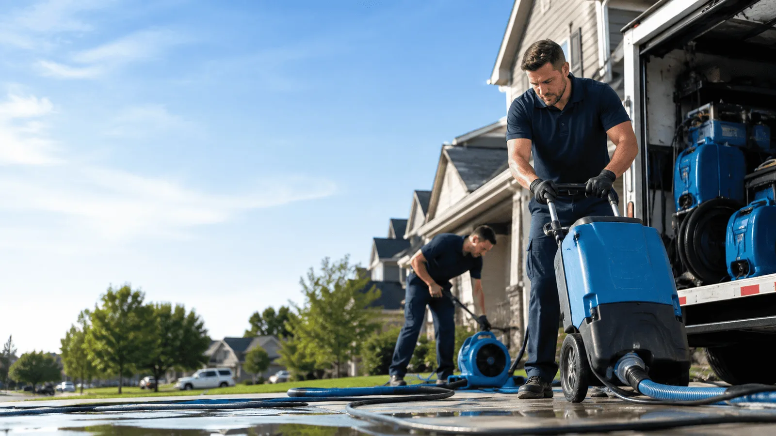 Dehumidification being performed in Fort Shafter, HI
